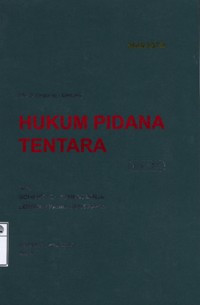 Image of Kitab Undang-undang Hukum Pidana Tentara serta komentar-komentarnya lengkap pasal demi pasal