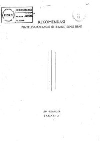 Image of Rekomendasi penyelesaian kasus HTI-Trans Jelmu Sibak