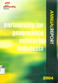 Image of Partnership for governance reform in Indonesia : 2004 annual report