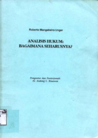 Image of Analisis hukum: Bagaimana seharusnya?