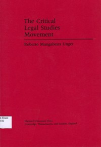 Image of The Critical legal studies movement