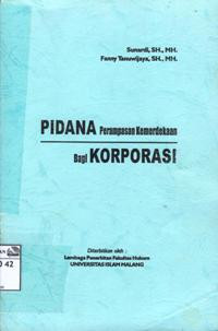 Image of Pidana perampasan kemerdekaan bagi korporasi