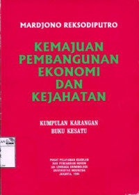 Image of Kemajuan pembangunan ekonomi dan kejahatan
