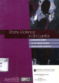 Image of State Violence in Sri Lanka: An alternative report to the united nations human rights committee
