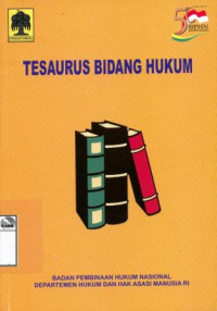 Image of Tesaurus bidang hukum