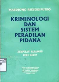 Image of Kriminologi dan sistem peradilan pidana