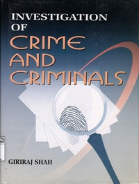Image of Investigation of crime and criminals; part-1