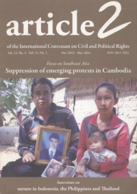Image of Article 2 (Focus on Southest Asia: Suppression of emerging protest in Cambodia)