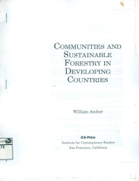 Image of Communities and Sustainable Forestry in Developing Countries