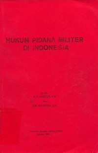 Image of Hukum pidana militer di Indonesia