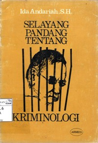 Image of Selayang pandang tentang kriminologi: suatu penuntun