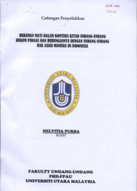 Image of Cadangan penyelidikan: Hukuman mati dalam konteks kitab undang-undang hukum pidana dan hubungannya dengan undang-undang hak asasi manusia di Indonesia