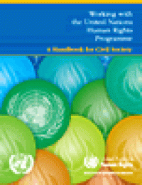 Image of Working with the UN human rights programme: a handbook for civil society