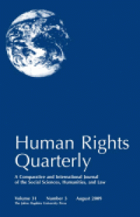 Image of Human rights quarterly: a comparative and international journal of the social sciences, humanities, and law; Vol. 26 no. 3 Aug 2004