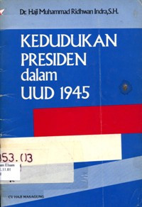 Image of Kedudukan presiden dalam UUD 1945