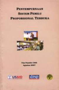 Image of Penyempurnaan sistem pemilu proporsional terbuka